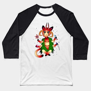 Baphomet demonic cat Baseball T-Shirt